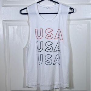 Next Level Apparel 'USA' Women's Tank Top - Medium